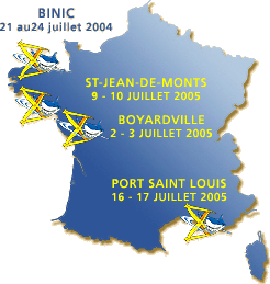 les &eacute;tapes 2005