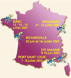 les &eacute;tapes 2005