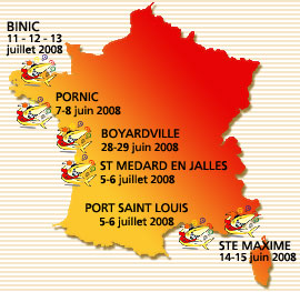 les &eacute;tapes 2005