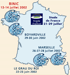 les &eacute;tapes 2002